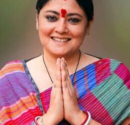 ঘাঘরবুড়ি মন্দিরে পুজো দিয়ে  ভোট প্রচার শুরু অগ্নিমিত্রার।