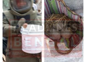 উদ্ধার হওয়া ৪ টি বোমা নিষ্ক্রিয় করলো সিআইডি বোম ডিস্পোজাল স্কোয়াড।