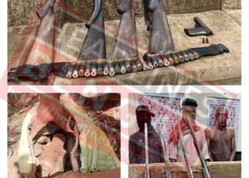 পুলিশি তৎপরতায় ‘হামলার’বড়সড় ছক বানচাল।উদ্ধার বিপুল পরিমানে বোমা,বন্দুক ও গুলি। গ্রেপ্তার ৩।