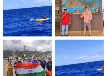 ভারতীয় তথা এশিয়ার প্রথম সাঁতারু হিসাবে হাওয়াই দ্বীপপুঞ্জের মলোকাই চ্যানেল পার করলেন ‘জলকন্যা’ সায়নী।