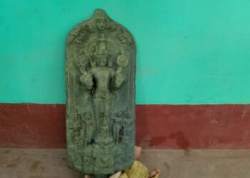 ফের প্রাচীন মূর্তি উদ্ধার মঙ্গলকোট থেকে,এবার উদ্ধার সূর্যদেবের মূর্তি।