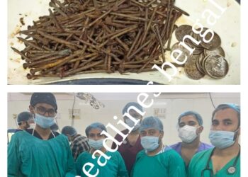 অবিশ্বাস্য!অপারেশন করে রোগীর পেট থেকে বের হলো ২৫০টি পেরেক ও ১৬টি কয়েন।